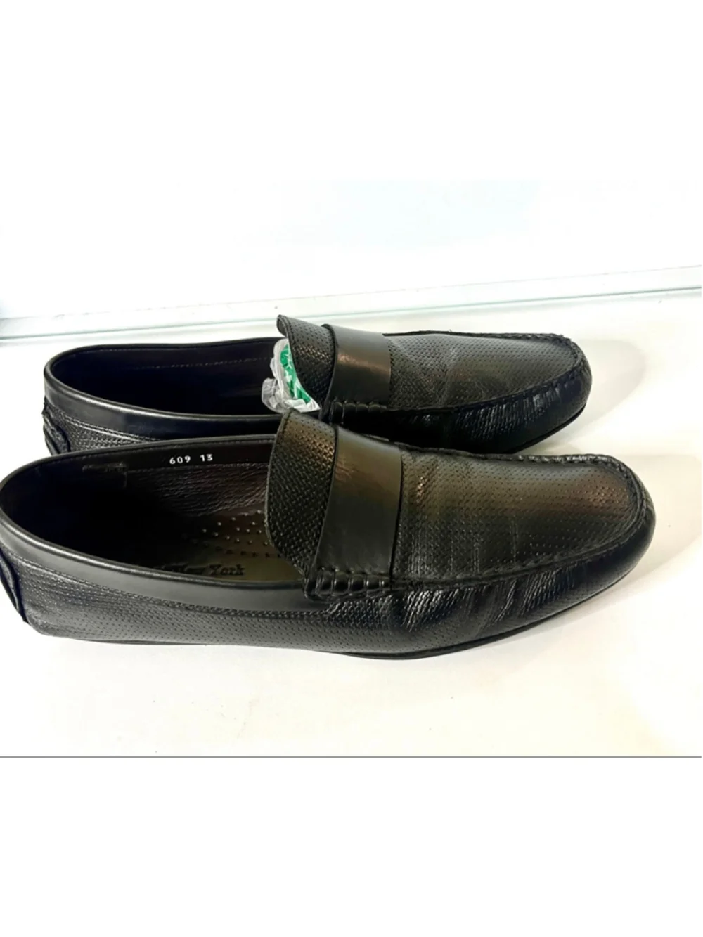 $395 To Boot New York Magnus Black Embossed Driving Shoes Loafers Men size 13